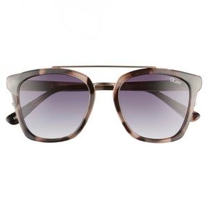 QUAY Sweet Dreams Sunglasses Milky Tortoise Frame Grey Gradient Lenses